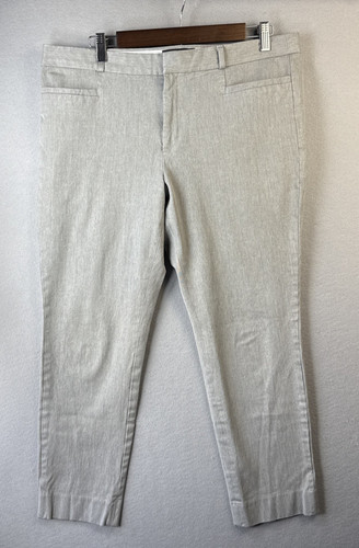 JORDAN Pantalone abito donna Banana Republic Sloan taglia 14 grigio da lavoro ufficio moderno
