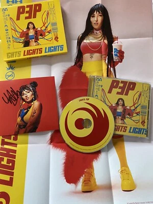 Lights Signed - PEP CD + Signed Art Card, Folded Poster, O-card (Billboard #25) - Image 1 of 4