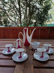 Tria Loucky Art Deco Espresso Gedeck Jaroslav Jezek 1958 - Bild 1 von 8