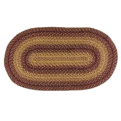 Vintage Star  Braided Area Rug By IHF Rugs. Oval & Rectangle. Many Sizes. - Image 1 of 4