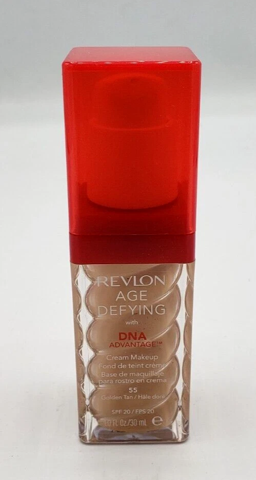 NEW Revlon Age Defying Cream Foundation Makeup with DNA Advantage- 55 GOLDEN TAN - Image 1 of 1