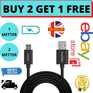 3M Amazon Fire 7, HD 8 Kids 10 Tablet Fast Micro USB Charger/Data Lead Cable - Picture 1 of 31