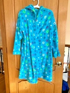 Girls' Turquoise/Blue Robe with a Hood Size YTH 12 Imported  - Picture 1 of 2
