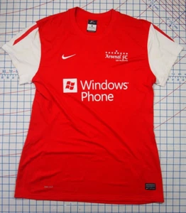 NIKE Soccer Jersey ARSENAL FC US Academy WINDOWS PHONE Large Red - Picture 1 of 11