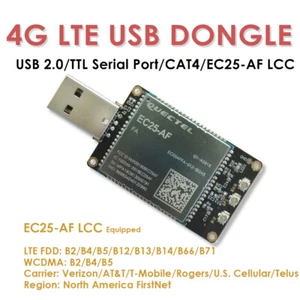 4G LTE USB Dongle W/Quectel IoT/M2M-optimized LTE Cat 4 EC25-AF SIM Card Slot - Picture 1 of 6