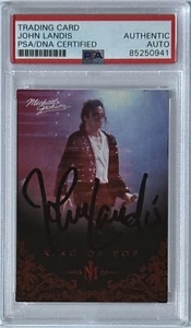 Panini Michael Jackson King Pop Thriller 2011 John Landis Firmado PSA ADN Certificado de Autenticidad - Imagen 1 de 2
