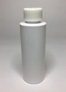 100ml Plastic White Cylindrical Bottles & White Screw Cap 20/410 NeckANY AMOUNT - Picture 1 of 1