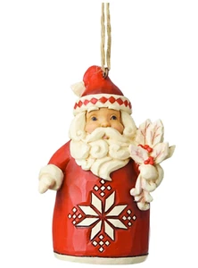 Jim Shore Heartwood Creek Nordic Noel Santa Ornament - NEU - - Bild 1 von 3