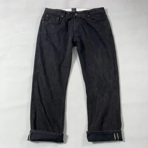 Goodale Selvedge Jeans Men 38x32 (measure 36x30) Straight Black - Picture 1 of 19