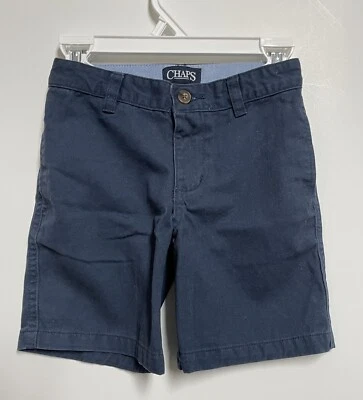 CHAPS BOYS School UNIFORM SHORTS NAVY BLUE SIZE 4, — 第 1/4 张图片