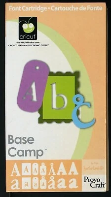 Cricut Fonts Cartridge - BASE CAMP - Provo Craft 29-0014 - FREE SHIPPING - Image 1 of 4