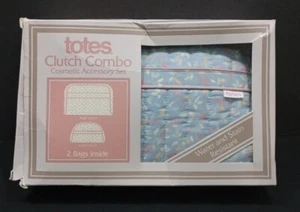 New Vintage Totes Fabric Cosmetic Makeup Toiletries Bag Combo - Picture 1 of 6