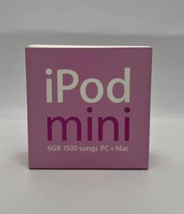 Apple iPod Mini 2nd Generation Pink 6 GB 1500 Songs PC Mac Complete Set - Picture 1 of 15