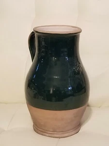 Rowe Pottery Cambridge, Wisconsin Green Jug Crock Pitcher Vase Collectible - Picture 1 of 8