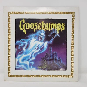 Goosebumps Framed Art Print Ghost & Haunted House Design Fair Prize 8"x8" - Picture 1 of 3