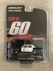 Greenlight Hollywood 1973 AMC Matador Police 2021 1/64 desaparecido en 60 segundos - Imagen 1 de 7