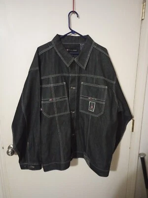 Brooklyn Express Denim Jacket Men's XXL Black - Image 1 of 4
