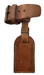 Original/Auténtico Louis Vuitton - Etiqueta de equipaje / Etiqueta de dirección - Clásico - Cuero - Imagen 1 de 4