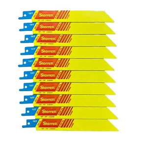 10 Säbelsägeblätter Starrett 6" 18 TPI Bi-Metall für alle Standard Sawzal - Bild 1 von 11