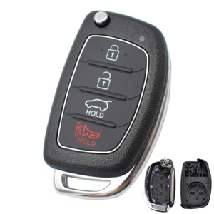Xukey 4 Botones Coche Control Remoto Llave Estuche Cubierta Llavero Para Hyundai Santa Fe Sonata Tucson - Imagen 1 de 7