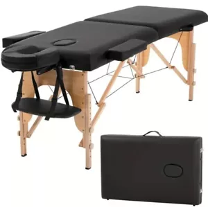 Large 72" Massage Table With Sturdy Foldable Easy Carry Design Height Adjustable - Picture 1 of 8