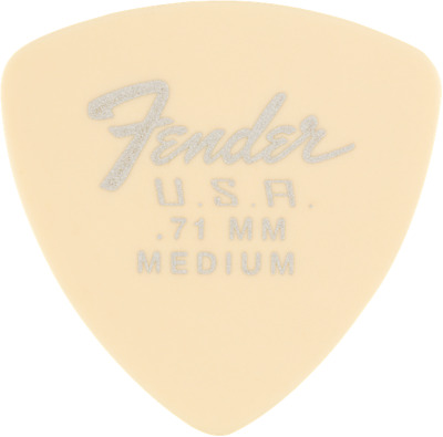 Genuine Fender Dura-Tone Delrin Guitar Picks, 346 Shape, 12-Pack, Olympic White