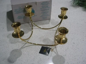 RETIRED PartyLite P0478 Gold Quartet Taper Candle Centerpiece Holder   Holds 4   - Picture 1 of 3