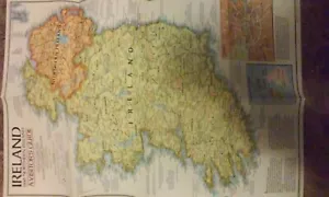 National Geographic "Ireland" Map Poster,Full Size Maps,Visitor's Guide - Bild 1 von 2