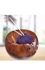 Solid Wooden Yarn Bowl 6''X3'' Holder Bowls Knitting Crochet Winder Craft Thread