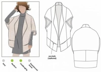 Style Arc Sewing Pattern Violet Jacket Sizes 18-30 - Image 1 of 2