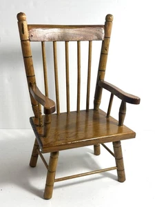 "Silla de madera de colección con respaldo recto muñeca American Girl de 18"" marrón • 11,5""x7""" - Imagen 1 de 6
