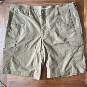 5.11 pantaloncino tattico uomo 28 tasche cargo outdoor casual marrone leggero - Foto 1 di 5
