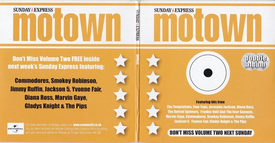 MOTOWN ( SUNDAY EXPRESS Newspaper Double Album ) - Bild 1 von 3