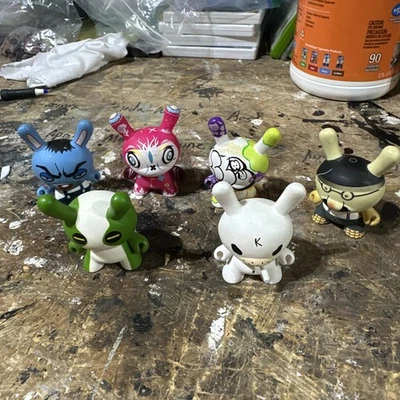 Kidrobot  3" Vinyl Figures- Various Series- Nice Used LOT of 6 - Image 1 of 4