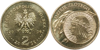 Poland Coin 2 złotych. 2006 (KM#Y.582 Unc) History of Zloty - 1932 - Image 1 of 3