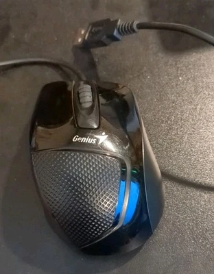 Genius DX-110 Black Optical Wired Mouse - 1000 DPI - 3 Buttons - Plug And Play - Image 1 of 3