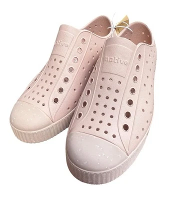 NUEVO Zapatos de Agua Nativos Niños Jefferson J1 Camaleón Rosa Claro/Concha Motas Foto 1 de 4