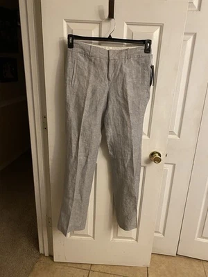 148-Banana  Republic the Martin Fit Size 8 Linen Pants, New With Tags - Image 1 of 4