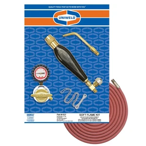 Uniweld K37 Air/Acetylene Soft Flame Kit for B Tank with TH3 Handle and S23 Scre - Picture 1 of 1