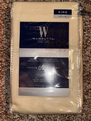 Новый WAMSUTTA PIMACOTT желтый 625 нитей счет 2 King наволочки сатин плетение - Изображение 1 из 4