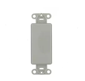 5 PK Leviton Gris Decoración en Blanco Placa de Pared Adaptador Inserto Hogar Iluminación Accesorio - Imagen 1 de 1