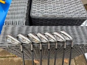 PING G SERIES IRON SET - 5,6,7,8,9,PW,UW  - PING CFS 65 SOFT REGULAR FLEX SHAFTS - Picture 1 of 14