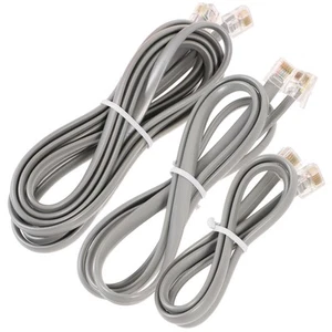 3 Pcs Câble Téléphonique Ligne Rallonge Électrique - Photo 1/12