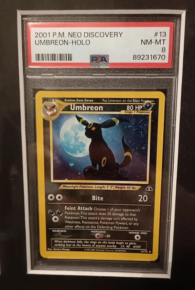 Pokémon - Umbreon - 13/75 - Neo Discovery - PSA 8 - NM-MT - Image 1 of 1