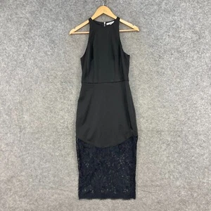 Asilio Womens Dress Size XS 6 Black Sleeveless Round Neck Zip Party Event 12521 - Picture 1 of 12