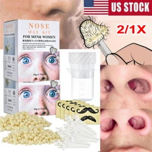 Nose Wax Kit Men, Nose Waxing Hair Wax Removal for Men Women, Nose Hair Waxing - Picture 1 of 14