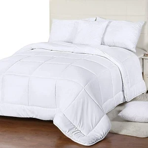 All Season Down Alternative Duvet Insert Box Style 250 GSM Utopia Bedding - Picture 1 of 13