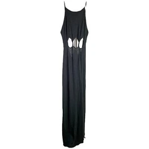 FP Beach Free People Maxi Dress Women SP Gray Venus Cut Side Slit Sleeveless NWT - Picture 1 of 9