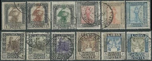 1921 LIBIA USATO PITTORICA 12 VALORI - CZ26 - Picture 1 of 1