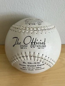 Vintage deBeer No 214 - 14 Inch The Official Steam Welded Kapok Softball - Picture 1 of 10